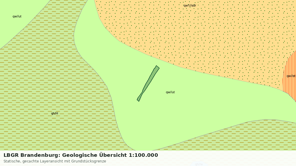 Statische Kartenansicht: LBGR Brandenburg: Geologische Übersicht 1:100.000