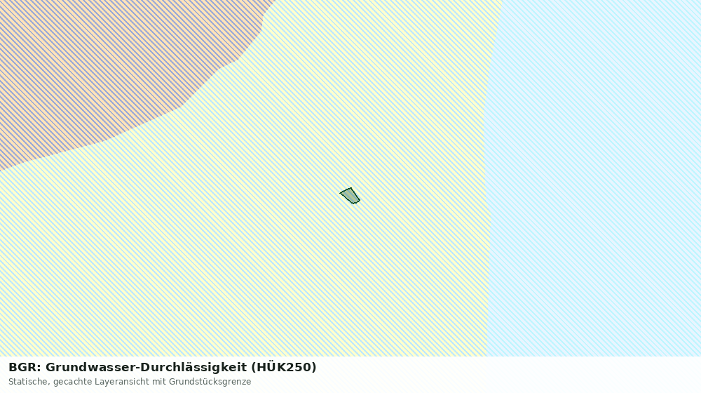 Statische Kartenansicht: BGR: Grundwasser-Durchlässigkeit (HÜK250)