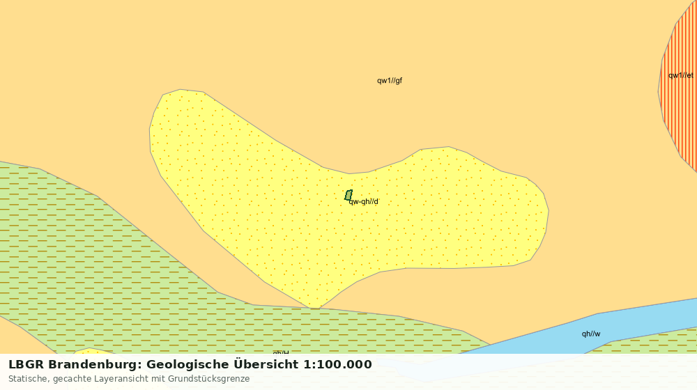 Statische Kartenansicht: LBGR Brandenburg: Geologische Übersicht 1:100.000