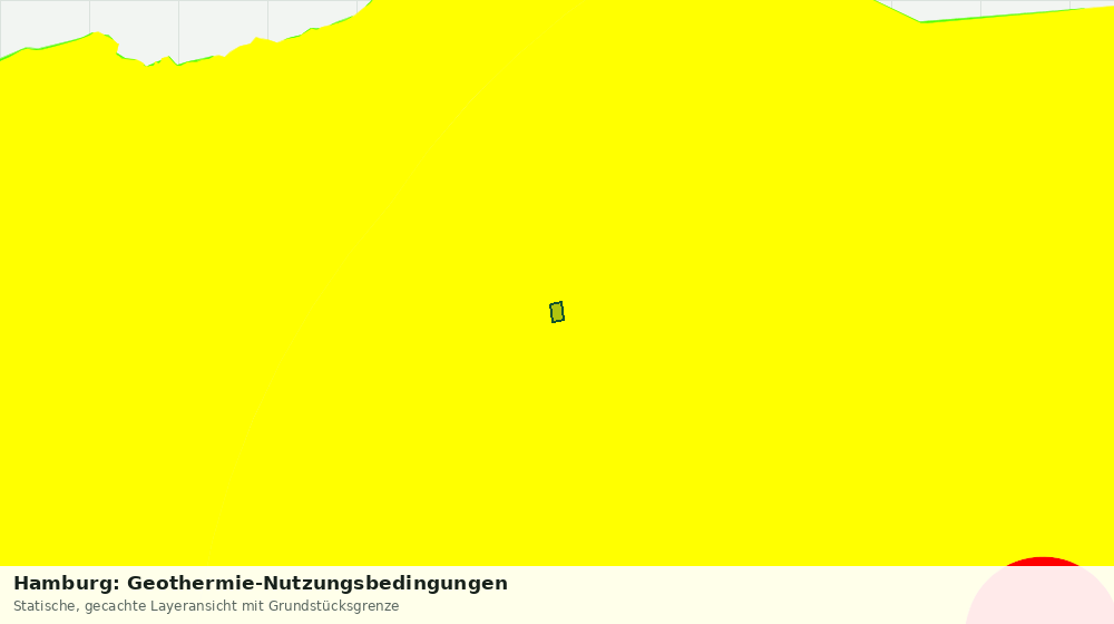 Statische Kartenansicht: Hamburg: Geothermie-Nutzungsbedingungen
