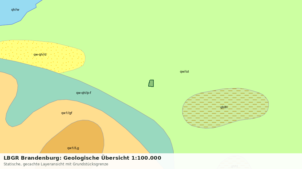 Statische Kartenansicht: LBGR Brandenburg: Geologische Übersicht 1:100.000