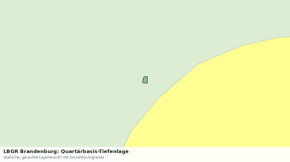 Statische Kartenansicht: LBGR Brandenburg: Quartärbasis-Tiefenlage