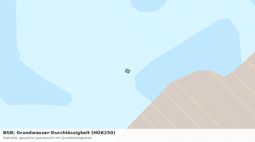 Statische Kartenansicht: BGR: Grundwasser-Durchlässigkeit (HÜK250)