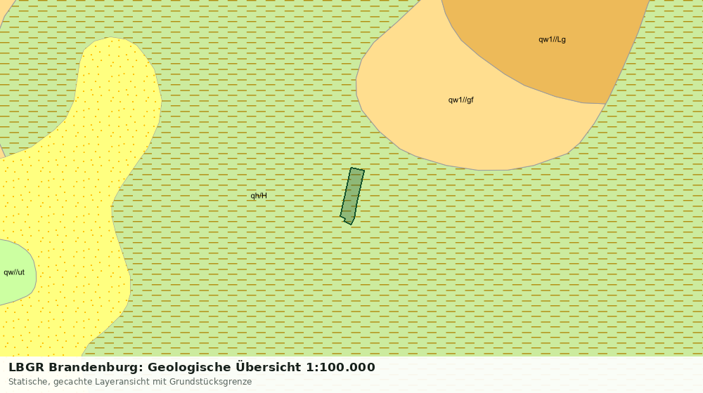 Statische Kartenansicht: LBGR Brandenburg: Geologische Übersicht 1:100.000