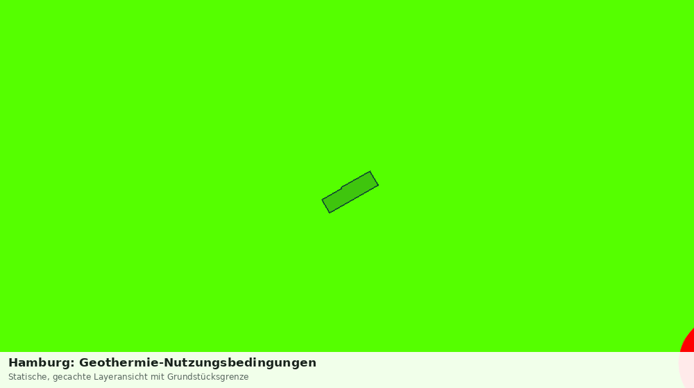 Statische Kartenansicht: Hamburg: Geothermie-Nutzungsbedingungen