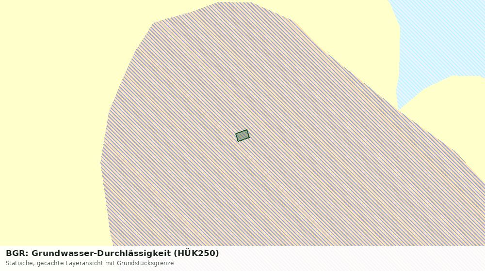 Statische Kartenansicht: BGR: Grundwasser-Durchlässigkeit (HÜK250)