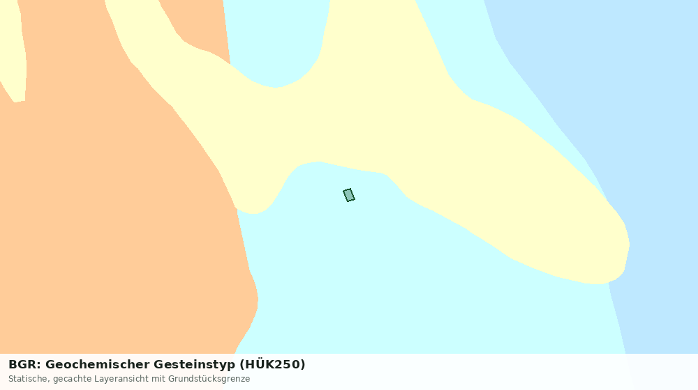 Statische Kartenansicht: BGR: Geochemischer Gesteinstyp (HÜK250)