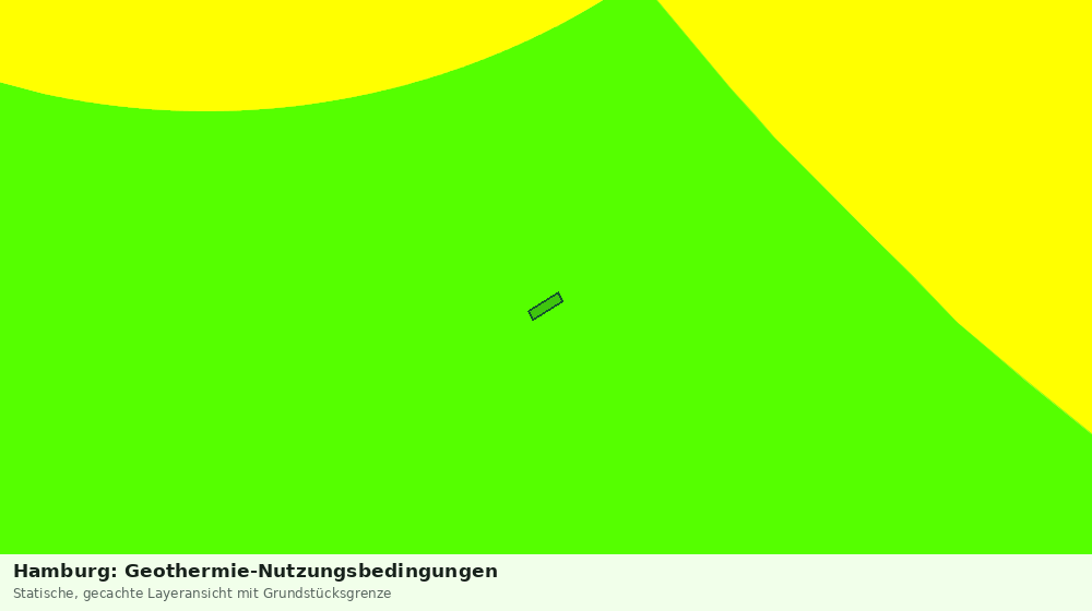Statische Kartenansicht: Hamburg: Geothermie-Nutzungsbedingungen