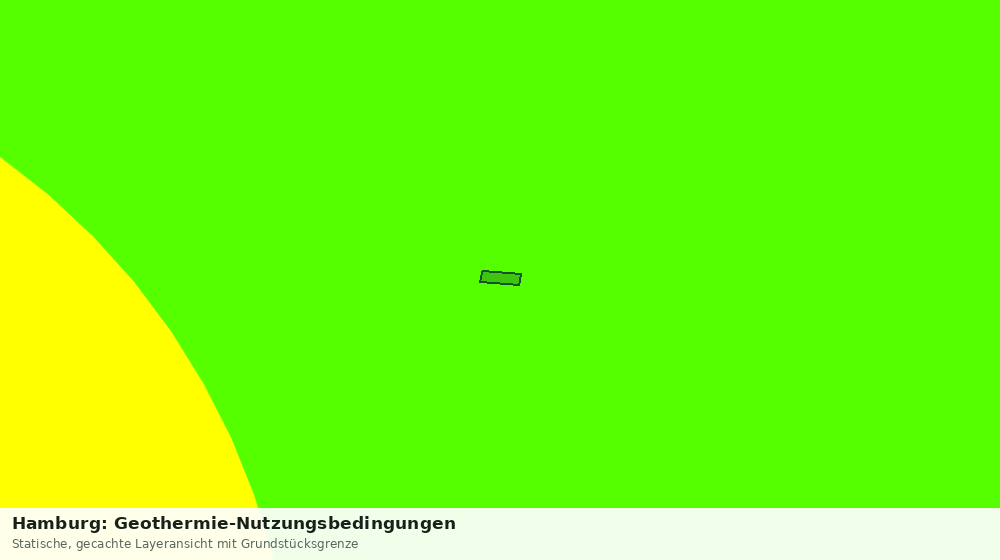 Statische Kartenansicht: Hamburg: Geothermie-Nutzungsbedingungen