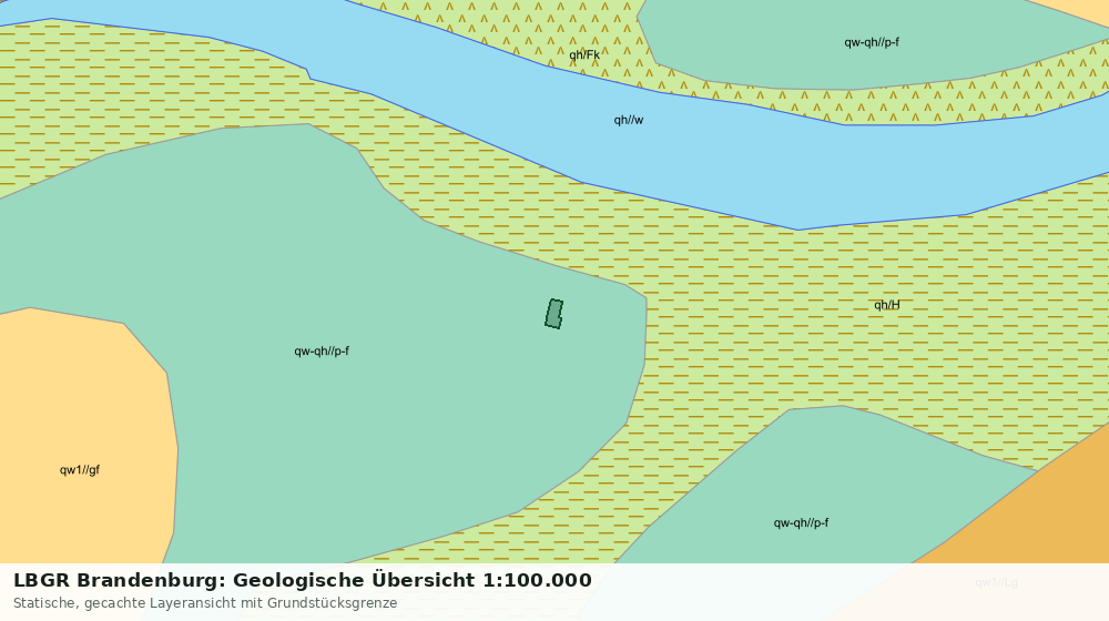 Statische Kartenansicht: LBGR Brandenburg: Geologische Übersicht 1:100.000