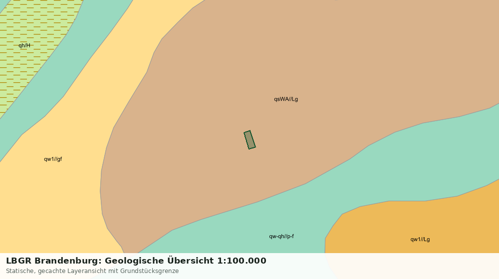 Statische Kartenansicht: LBGR Brandenburg: Geologische Übersicht 1:100.000