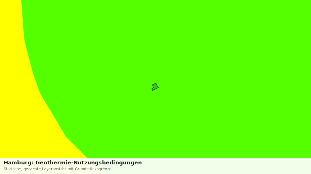 Statische Kartenansicht: Hamburg: Geothermie-Nutzungsbedingungen