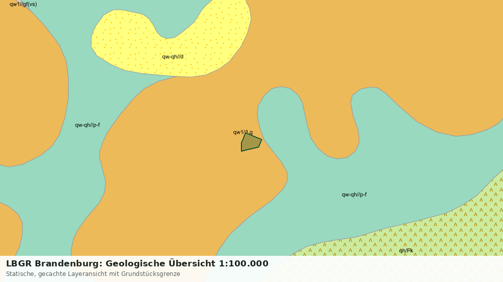 Statische Kartenansicht: LBGR Brandenburg: Geologische Übersicht 1:100.000