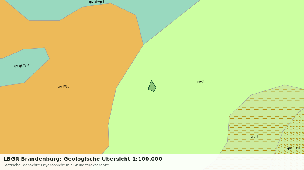 Statische Kartenansicht: LBGR Brandenburg: Geologische Übersicht 1:100.000