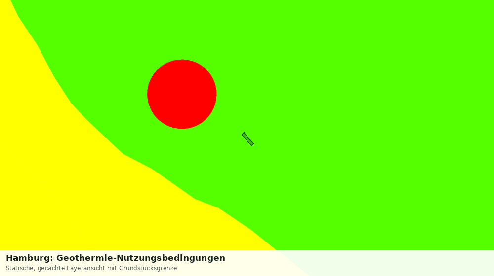 Statische Kartenansicht: Hamburg: Geothermie-Nutzungsbedingungen