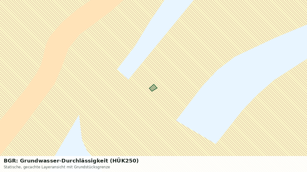 Statische Kartenansicht: BGR: Grundwasser-Durchlässigkeit (HÜK250)