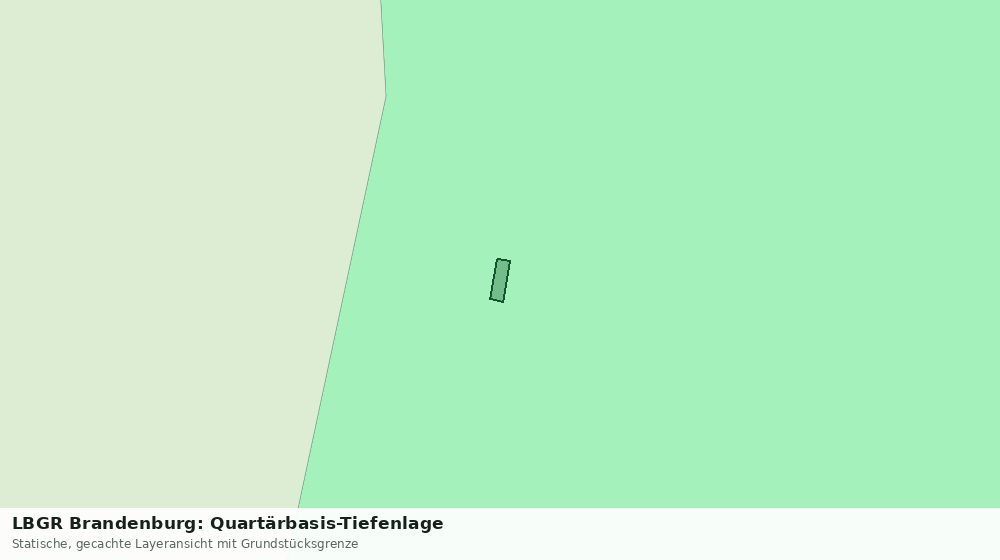 Statische Kartenansicht: LBGR Brandenburg: Quartärbasis-Tiefenlage