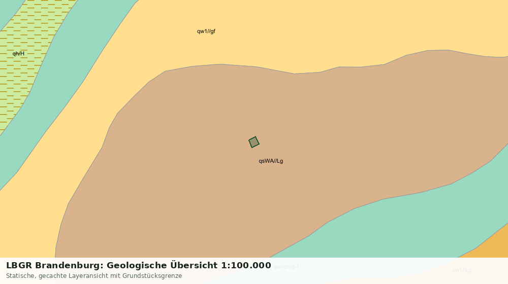 Statische Kartenansicht: LBGR Brandenburg: Geologische Übersicht 1:100.000