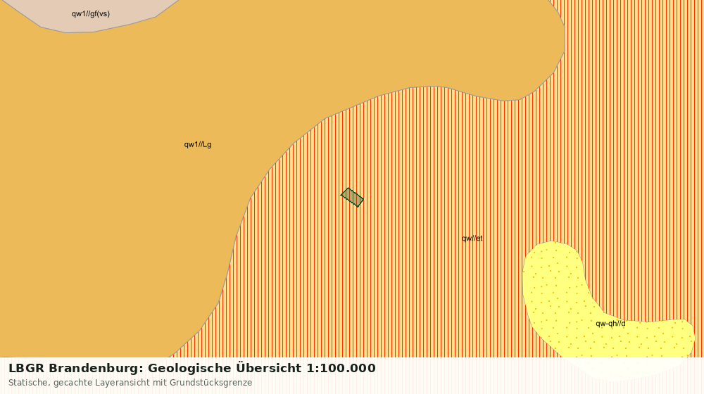Statische Kartenansicht: LBGR Brandenburg: Geologische Übersicht 1:100.000