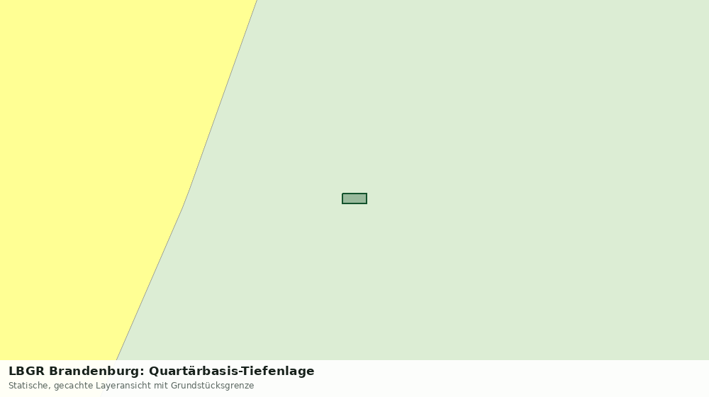 Statische Kartenansicht: LBGR Brandenburg: Quartärbasis-Tiefenlage