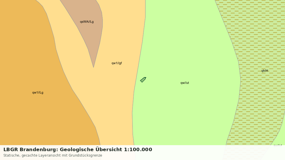 Statische Kartenansicht: LBGR Brandenburg: Geologische Übersicht 1:100.000