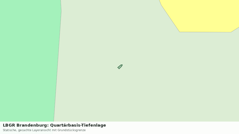Statische Kartenansicht: LBGR Brandenburg: Quartärbasis-Tiefenlage