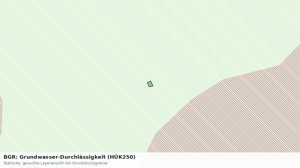 Statische Kartenansicht: BGR: Grundwasser-Durchlässigkeit (HÜK250)