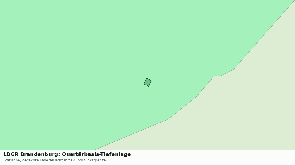 Statische Kartenansicht: LBGR Brandenburg: Quartärbasis-Tiefenlage