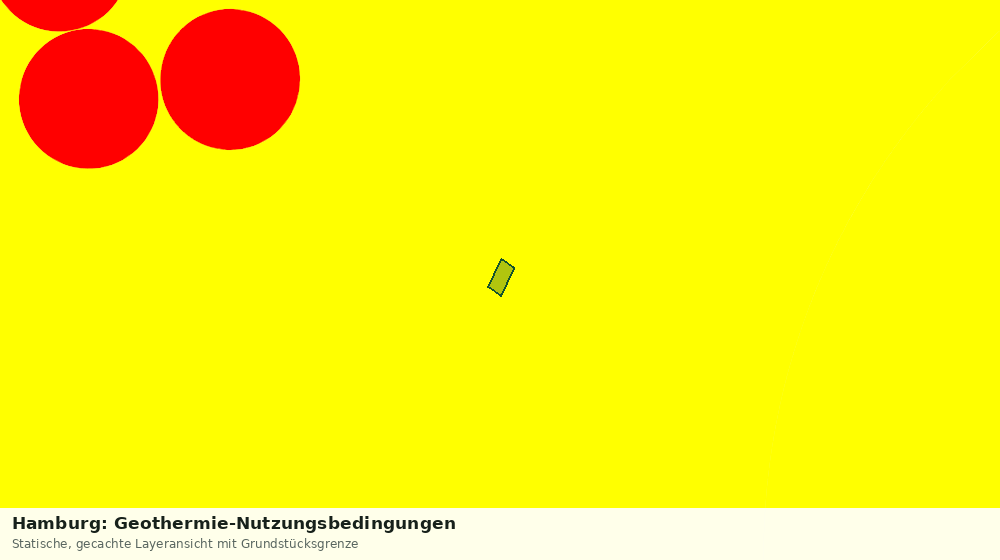 Statische Kartenansicht: Hamburg: Geothermie-Nutzungsbedingungen