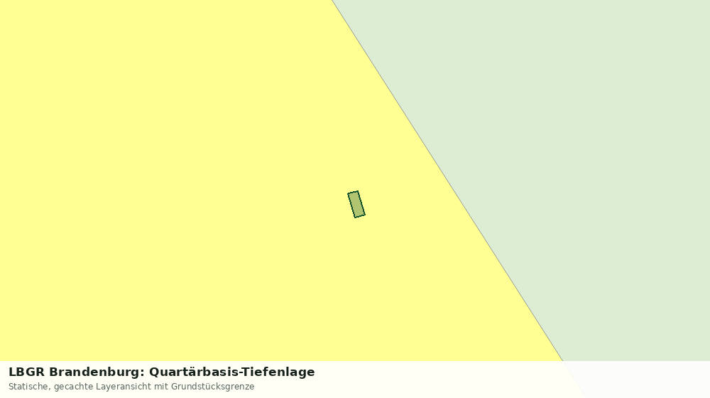 Statische Kartenansicht: LBGR Brandenburg: Quartärbasis-Tiefenlage