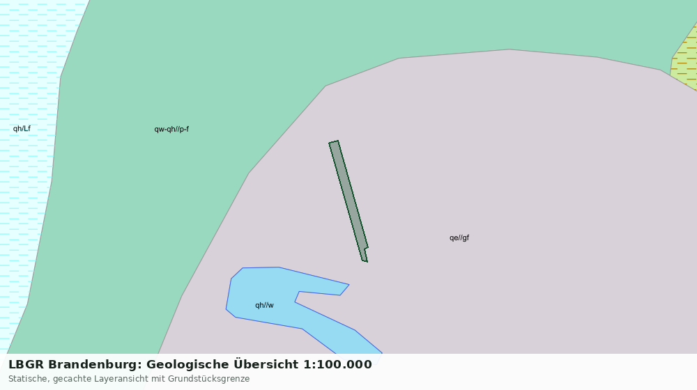 Statische Kartenansicht: LBGR Brandenburg: Geologische Übersicht 1:100.000