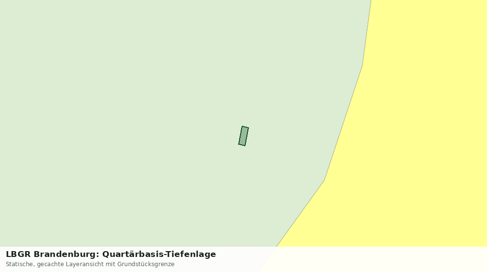 Statische Kartenansicht: LBGR Brandenburg: Quartärbasis-Tiefenlage