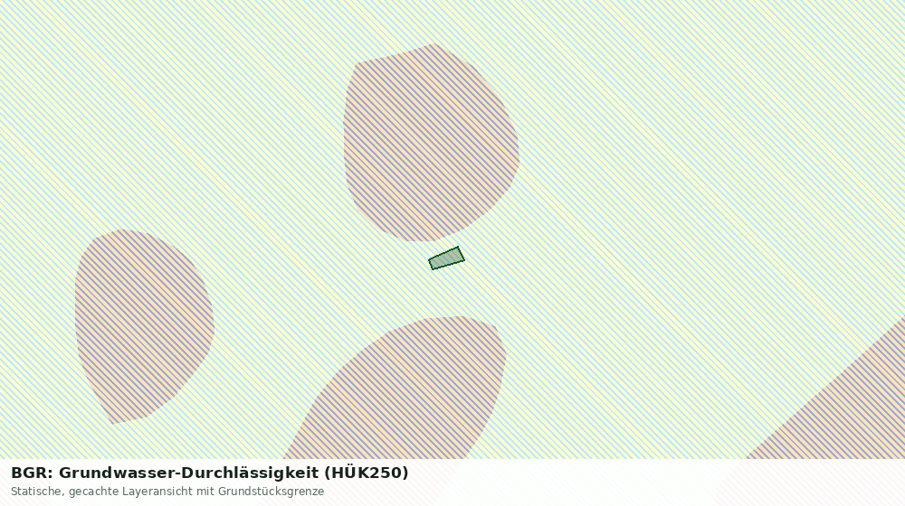 Statische Kartenansicht: BGR: Grundwasser-Durchlässigkeit (HÜK250)
