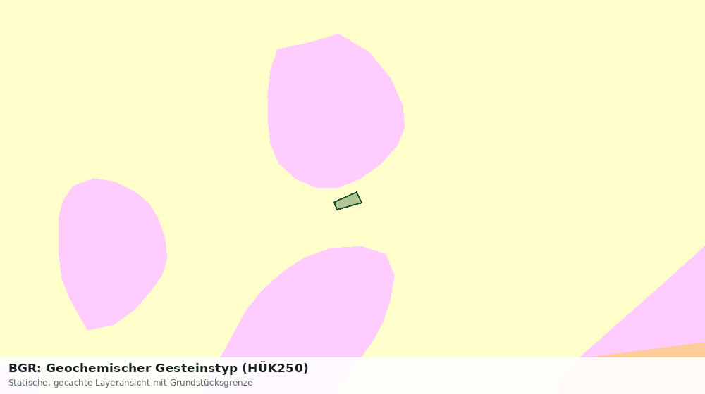 Statische Kartenansicht: BGR: Geochemischer Gesteinstyp (HÜK250)