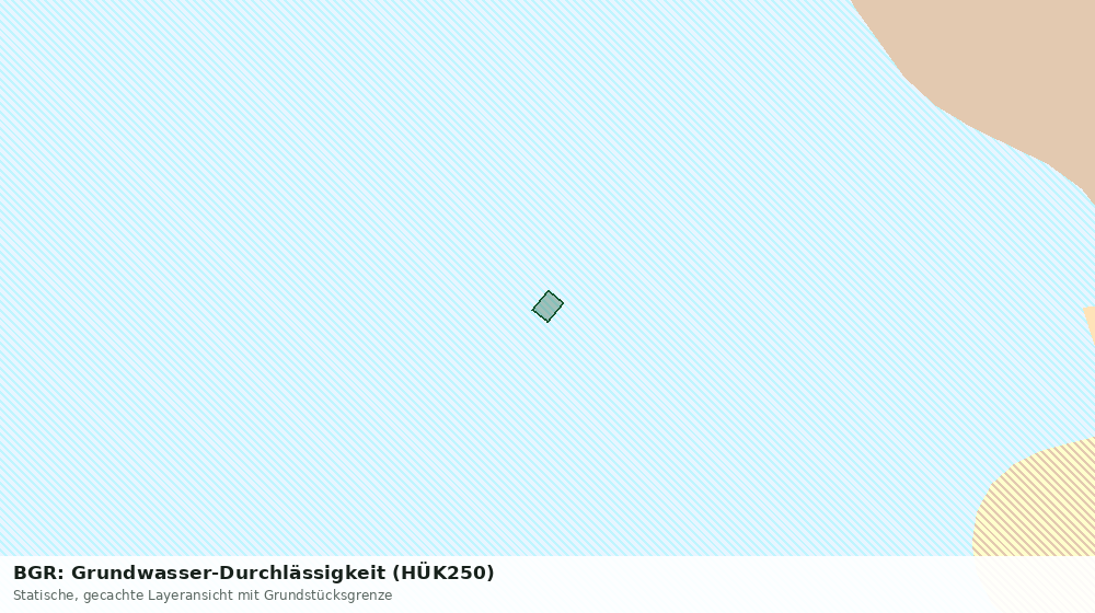 Statische Kartenansicht: BGR: Grundwasser-Durchlässigkeit (HÜK250)