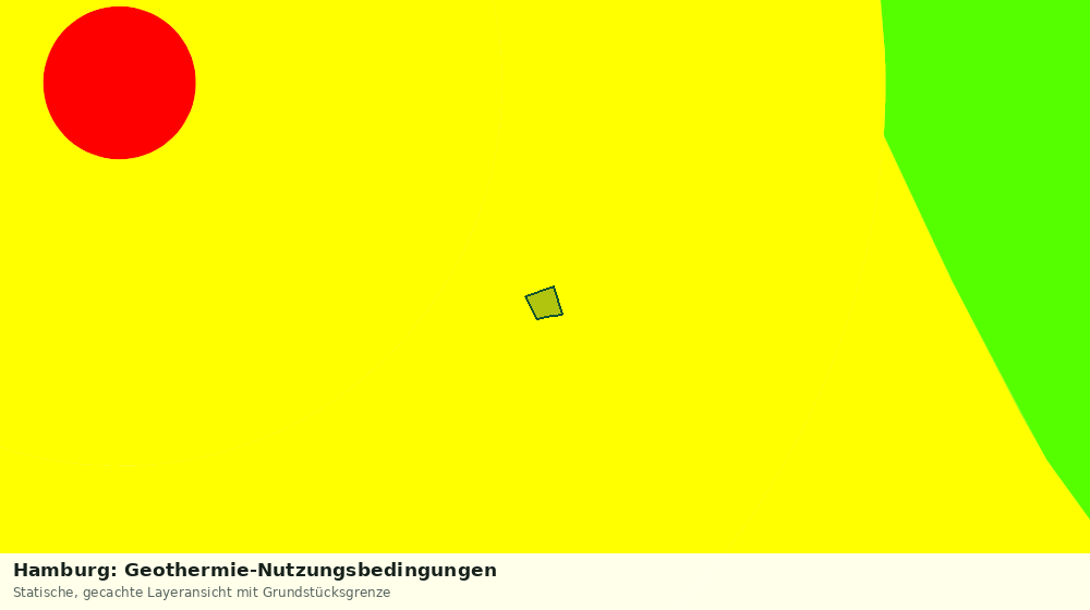 Statische Kartenansicht: Hamburg: Geothermie-Nutzungsbedingungen