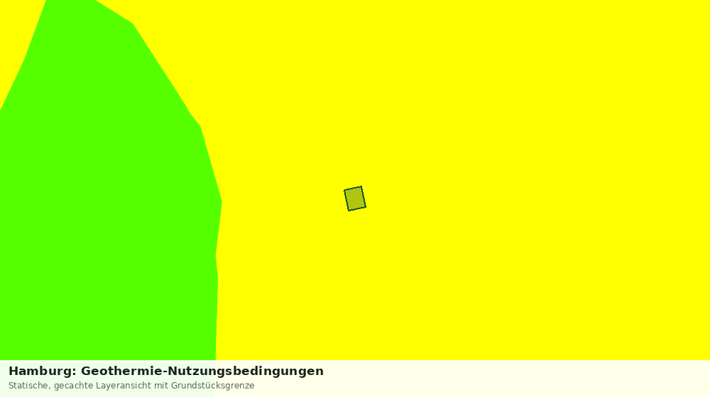 Statische Kartenansicht: Hamburg: Geothermie-Nutzungsbedingungen