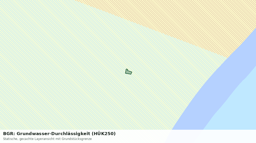 Statische Kartenansicht: BGR: Grundwasser-Durchlässigkeit (HÜK250)