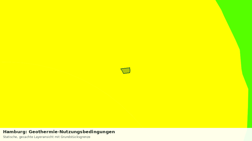 Statische Kartenansicht: Hamburg: Geothermie-Nutzungsbedingungen
