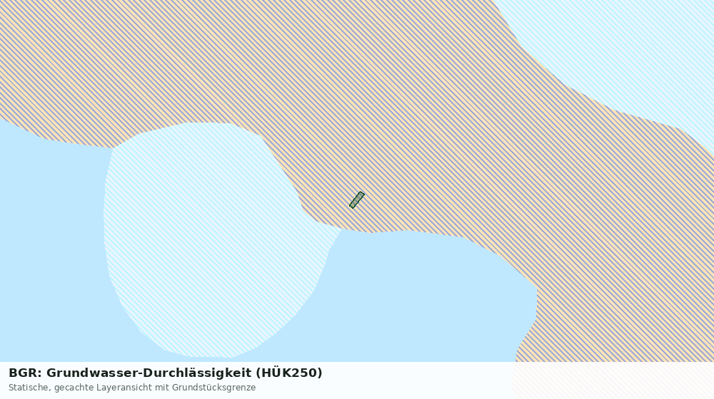 Statische Kartenansicht: BGR: Grundwasser-Durchlässigkeit (HÜK250)