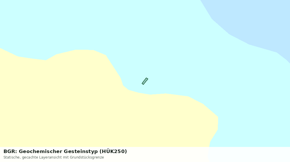 Statische Kartenansicht: BGR: Geochemischer Gesteinstyp (HÜK250)