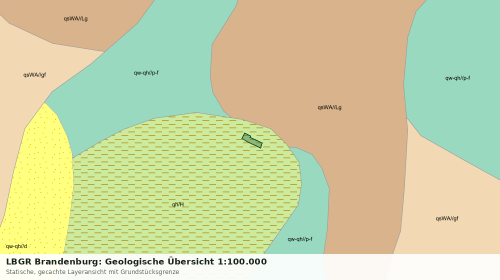 Statische Kartenansicht: LBGR Brandenburg: Geologische Übersicht 1:100.000