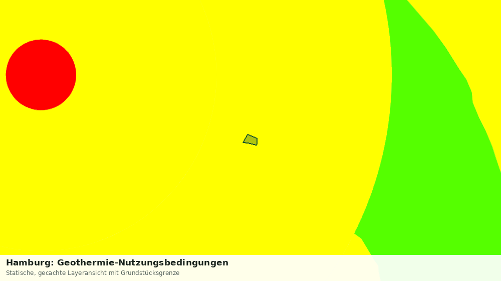 Statische Kartenansicht: Hamburg: Geothermie-Nutzungsbedingungen