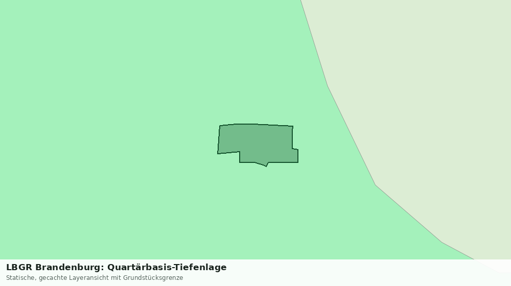 Statische Kartenansicht: LBGR Brandenburg: Quartärbasis-Tiefenlage