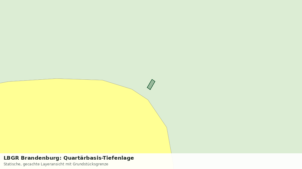 Statische Kartenansicht: LBGR Brandenburg: Quartärbasis-Tiefenlage
