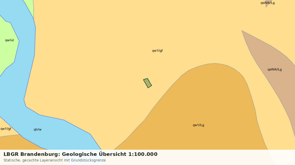 Statische Kartenansicht: LBGR Brandenburg: Geologische Übersicht 1:100.000