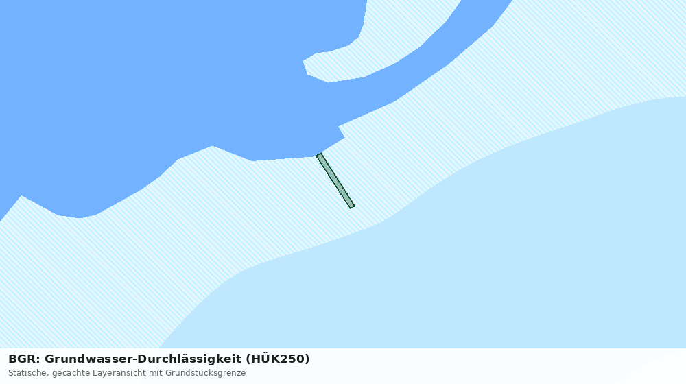 Statische Kartenansicht: BGR: Grundwasser-Durchlässigkeit (HÜK250)