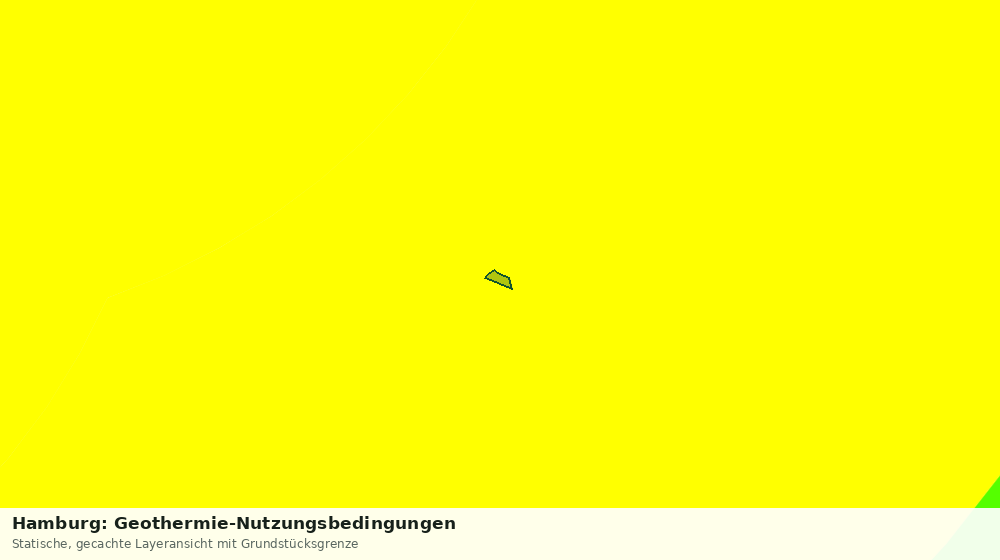 Statische Kartenansicht: Hamburg: Geothermie-Nutzungsbedingungen