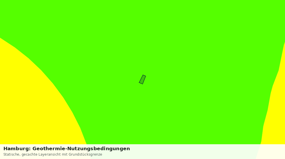 Statische Kartenansicht: Hamburg: Geothermie-Nutzungsbedingungen