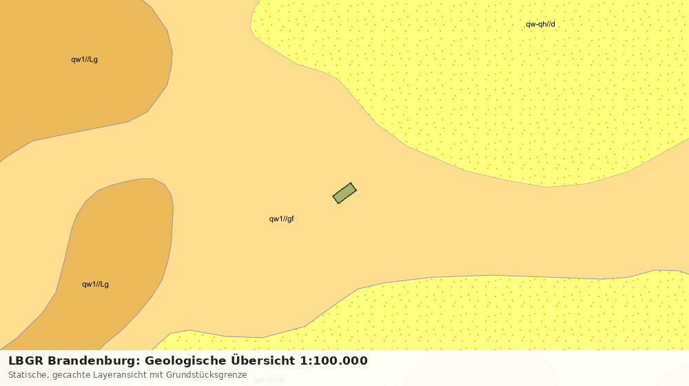 Statische Kartenansicht: LBGR Brandenburg: Geologische Übersicht 1:100.000